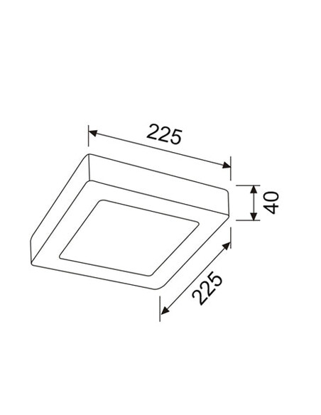 SURFACETRI1S - LED Dimmable Tri-CCT Surface SURFACETRI1S