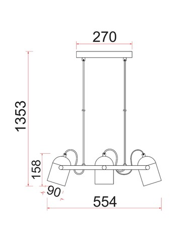 TAZZA1 - Interior Ellipse Shade with Antique TAZZA1