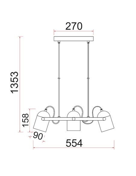 TAZZA1 - Interior Ellipse Shade with Antique TAZZA1