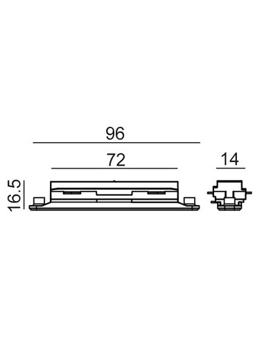 TRK1BL1M - 3 Wire 1 Circuit Universal Tracks, TRK1BL1M