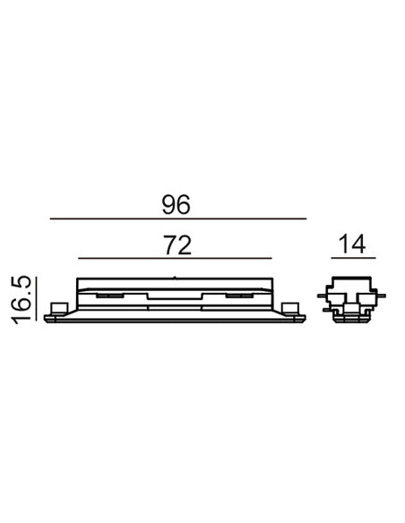 TRK1BL1M - 3 Wire 1 Circuit Universal Tracks, TRK1BL1M