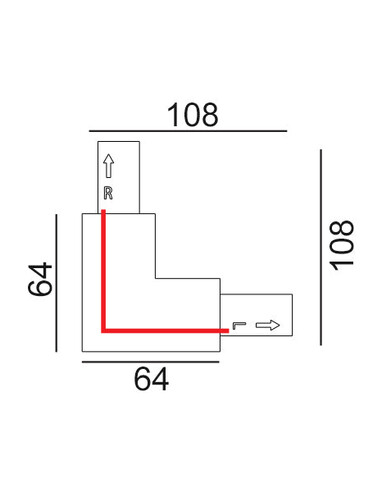 TRK1BL1M - 3 Wire 1 Circuit Universal Tracks, TRK1BL1M