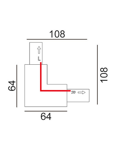 TRK1BL1M - 3 Wire 1 Circuit Universal Tracks, TRK1BL1M