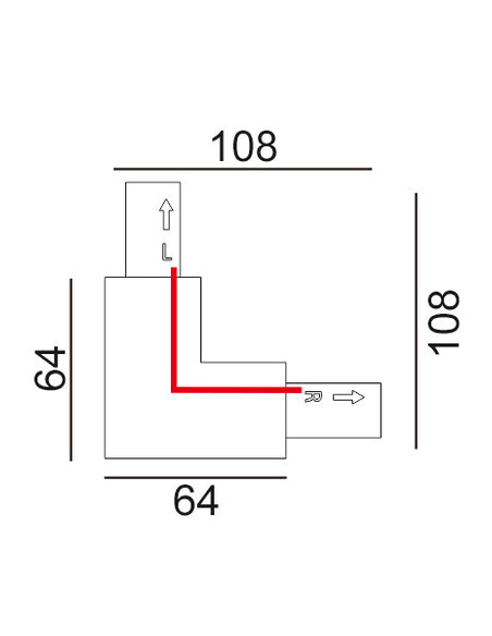 TRK1BL1M - 3 Wire 1 Circuit Universal Tracks, TRK1BL1M