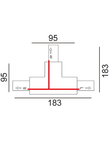 TRK1BL1M - 3 Wire 1 Circuit Universal Tracks, TRK1BL1M