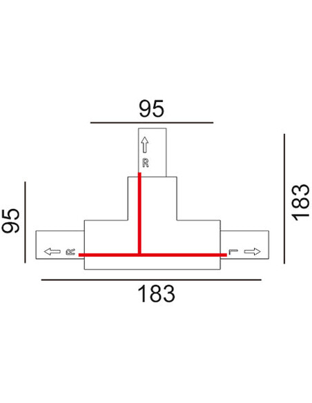 TRK1BL1M - 3 Wire 1 Circuit Universal Tracks, TRK1BL1M