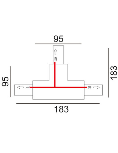TRK1BL1M - 3 Wire 1 Circuit Universal Tracks, TRK1BL1M