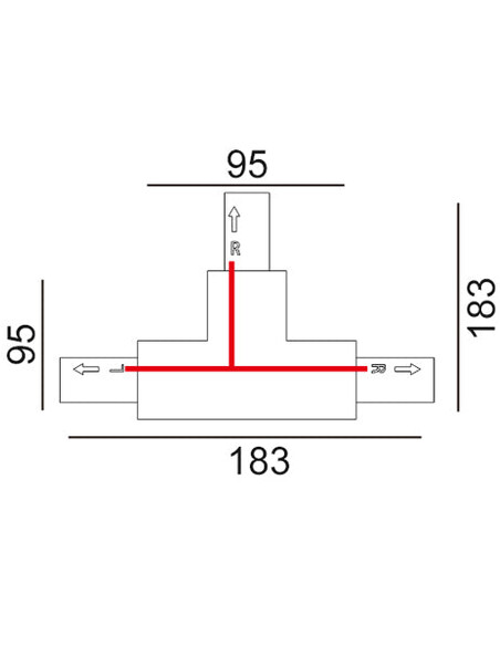 TRK1BL1M - 3 Wire 1 Circuit Universal Tracks, TRK1BL1M