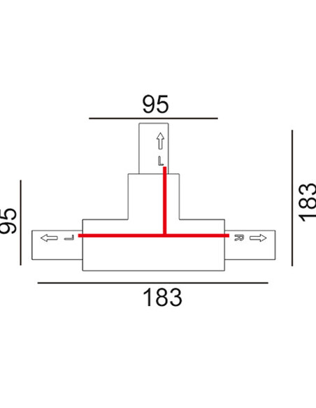 TRK1BL1M - 3 Wire 1 Circuit Universal Tracks, TRK1BL1M