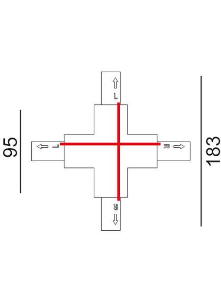 TRK1BL1M - 3 Wire 1 Circuit Universal Tracks, TRK1BL1M