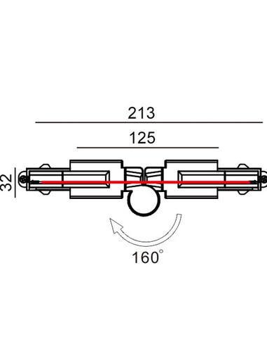 TRK1BL1M - 3 Wire 1 Circuit Universal Tracks, TRK1BL1M