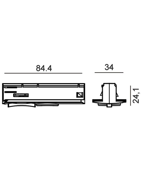 TRK1BLADAP2 - 3 Wire 1 Circuit Universal Track TRK1BLADAP2