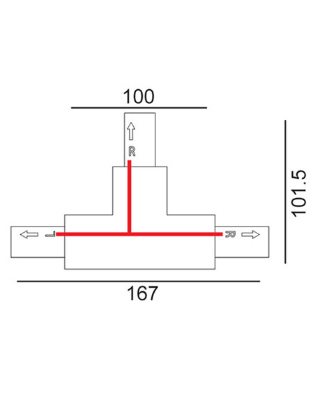 TRK3BLCON2 - 4 Wire 3 Circuit Universal Tracks, TRK3BLCON2