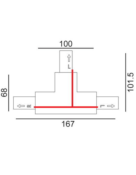 TRK3BLCON2 - 4 Wire 3 Circuit Universal Tracks, TRK3BLCON2