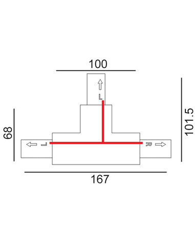 TRK3BLCON2 - 4 Wire 3 Circuit Universal Tracks, TRK3BLCON2