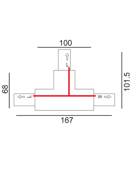 TRK3BLCON3R - 4 Wire 3 Circuit Universal Tracks, TRK3BLCON3R