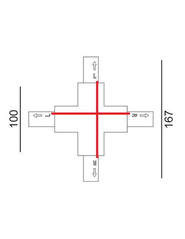 TRK3BLCON3R - 4 Wire 3 Circuit Universal Tracks, TRK3BLCON3R