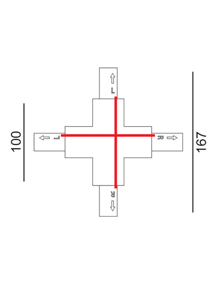 TRK3BLCON3R - 4 Wire 3 Circuit Universal Tracks, TRK3BLCON3R