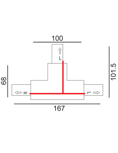 TRK3BLCON4L1 - 4 Wire 3 Circuit Universal Tracks, TRK3BLCON4L1
