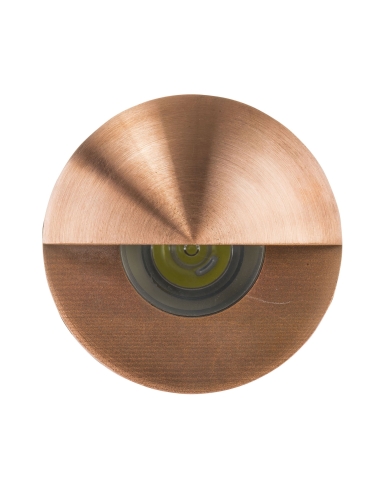 Mini Recessed Step Light with Eyelid Copper Face