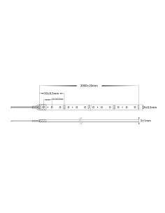 14.4w per metre 2m LED Strip Kit - IP54 complete with LED VPR9785IP54-60-2M 2