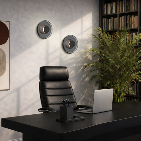 AMITY WB25-BKSM - AMITY WALL LIGHT - SmokeAMITY WB25-BKSM