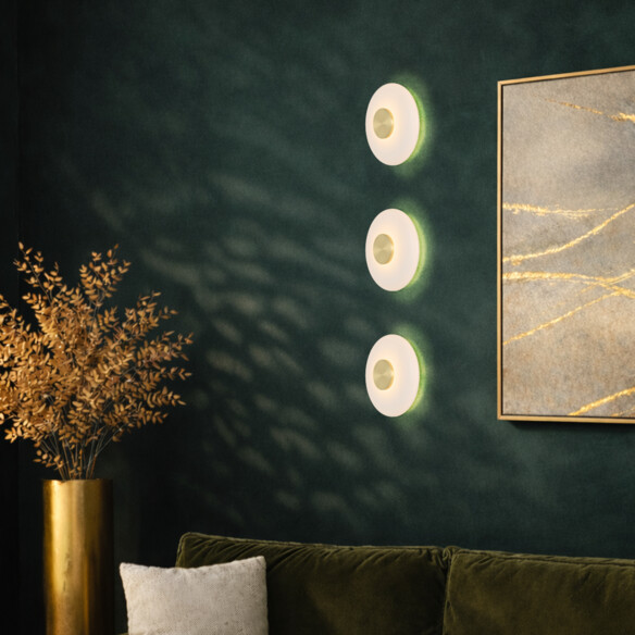 AMITY WB25-BRSOP - AMITY WALL LIGHT - OpalAMITY WB25-BRSOP