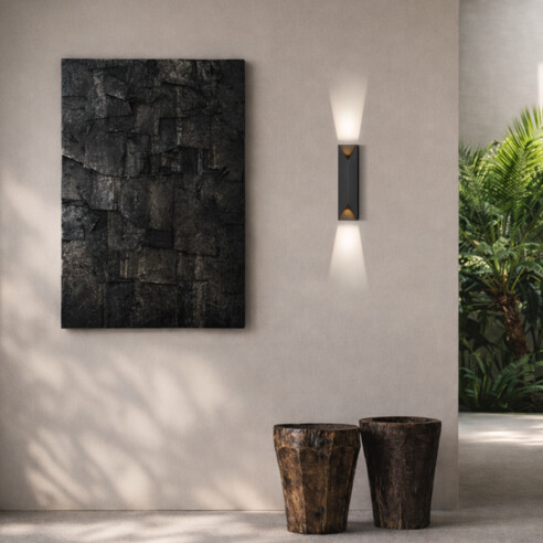 CHASKA WB-BK - CHASKA WALL LIGHT - BLACKCHASKA WB-BK