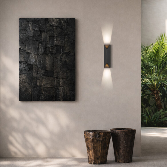 CHASKA WB-BK - CHASKA WALL LIGHT - BLACKCHASKA WB-BK