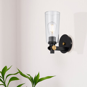 DELMAR WB-BKCL - DELMAR WALL LIGHT - Black ClearDELMAR WB-BKCL 2