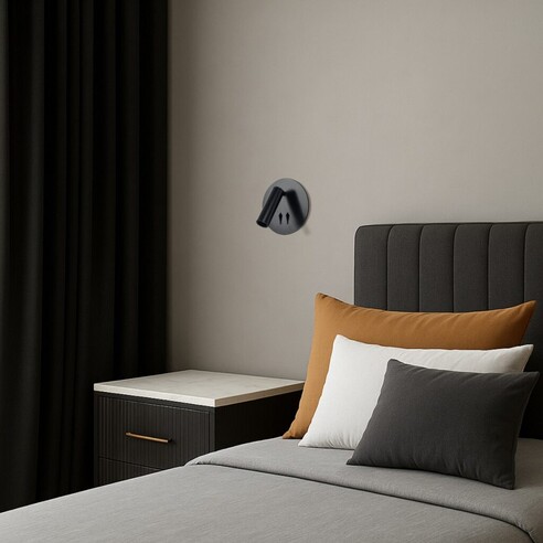 ESRA WB-BK - ESRA WALL LIGHT - BLACKESRA WB-BK