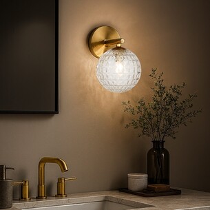 FELTON WB1-AGCLP - FELTON 1 LIGHT WALL LIGHT ANTIQUE GOLD - FELTON WB1-AGCLP 2