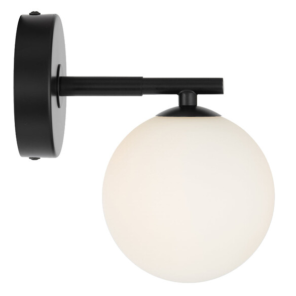 FELTON WB1-BKOM - FELTON 1 LIGHT WALL LIGHT BLACK - Opal Matt