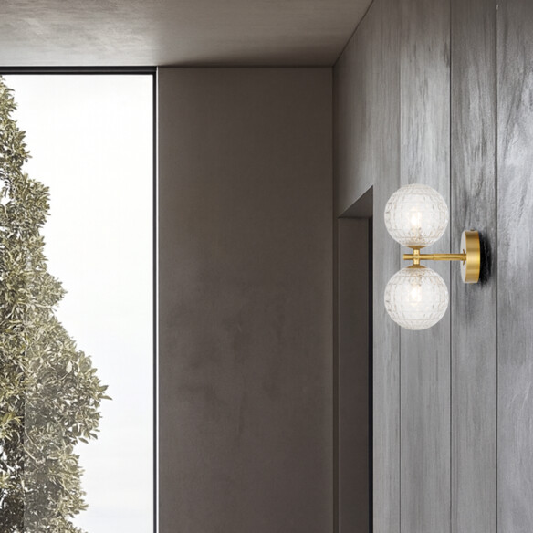 FELTON WB2-AGCLP - FELTON 2 LIGHT WALL LIGHT FELTON WB2-AGCLP