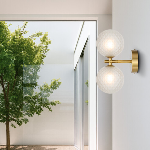 FELTON WB2-AGFRT - FELTON 2 LIGHT WALL LIGHT FELTON WB2-AGFRT