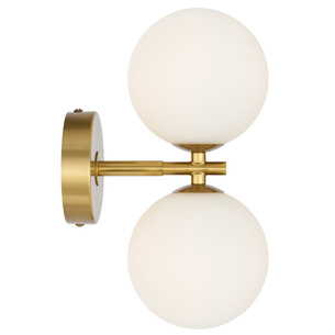 FELTON WB2-AGOM - FELTON 2 LIGHT WALL LIGHT ANTIQUE GOLD - FELTON WB2-AGOM