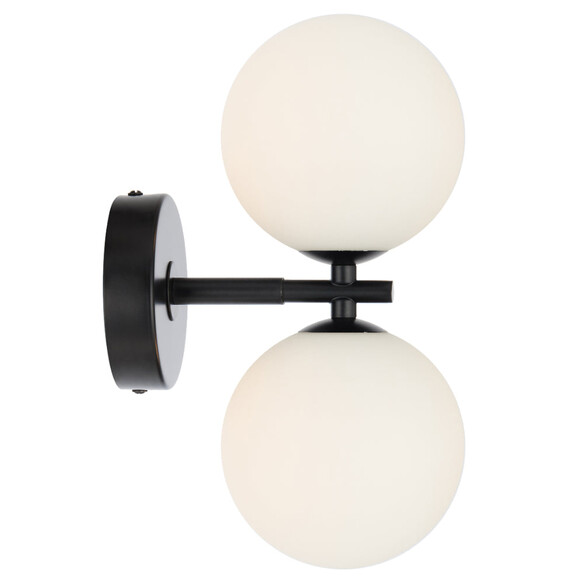 FELTON WB2-BKOM - FELTON 2 LIGHT WALL LIGHT BLACK - Opal Matt