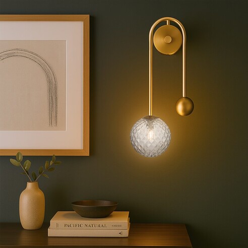 FELTON WBA-AGSMT - FELTON ARM WALL LIGHT ANTIQUE FELTON WBA-AGSMT