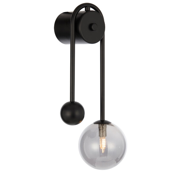 FELTON WBA-BKSM - FELTON ARM WALL LIGHT BLACK - Smoke