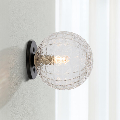 GASTON WB-BKCLP - GASTON WALL LIGHT BLACK - Clear GASTON WB-BKCLP