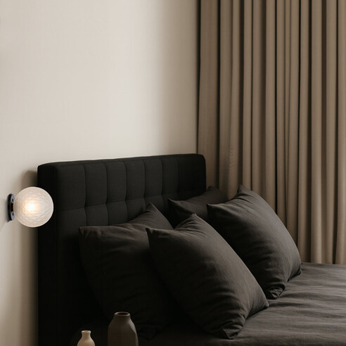 GASTON WB-BKFRT - GASTON WALL LIGHT BLACK - Frost GASTON WB-BKFRT