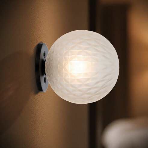 GASTON WB-BKFRT - GASTON WALL LIGHT BLACK - Frost GASTON WB-BKFRT
