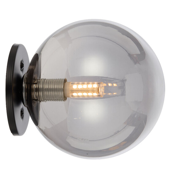 GASTON WB-BKSM - GASTON WALL LIGHT BLACK - Smoke