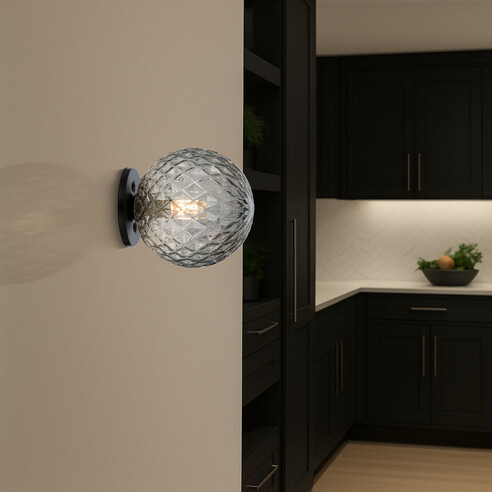GASTON WB-BKSMT - Wall Light Black - Smoke TearGASTON WB-BKSMT