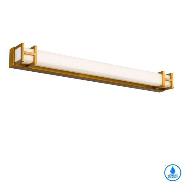 GILSON WB60-AG3C - GILSON 60 VANITY WALL LIGHT - ANTIQUE GOLD