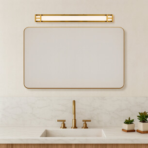 GILSON WB60-AG3C - GILSON 60 VANITY WALL LIGHT - ANTIQUE GILSON WB60-AG3C 2