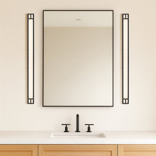 GILSON WB80-BK3C - GILSON 80 VANITY WALL LIGHT - BLACKGILSON WB80-BK3C 2