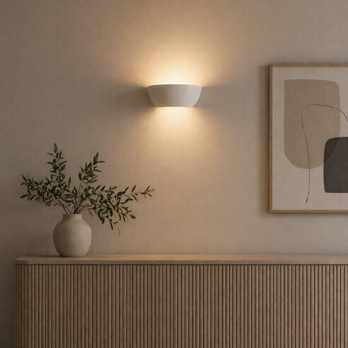 KIMBLE WB-WH - KIMBLE GYPSUM WALL LIGHT - WHITEKIMBLE WB-WH