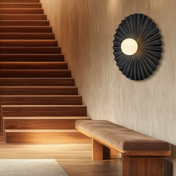 KINSO WB50-ASOM - KINSO 50 WALL LIGHT - ANTIQUE KINSO WB50-ASOM