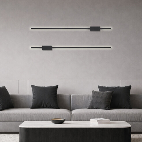 MADRAS WB120-BK - MADRAS 120CM WALL LIGHT - BLACKMADRAS WB120-BK